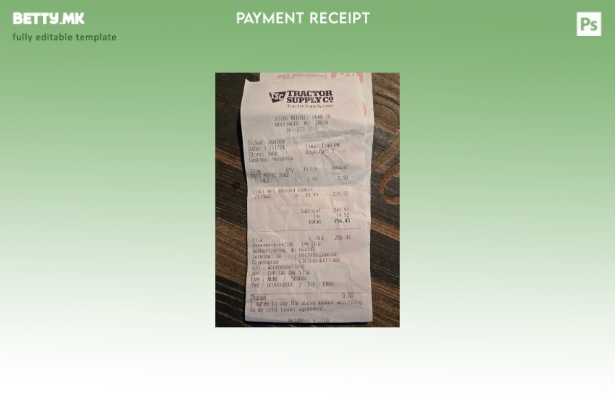 модерен стил Шаблон за потврда за коплаќање за снабдување со трактор